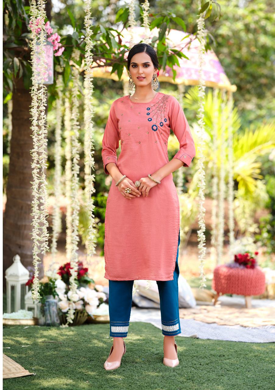Kiana Fantasy Fancy Ethnic Wear Designer Kurti With Bottom Collection